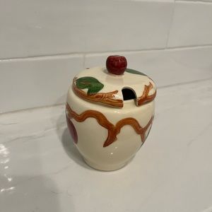 Franciscan Apple condiment jam jelly jar